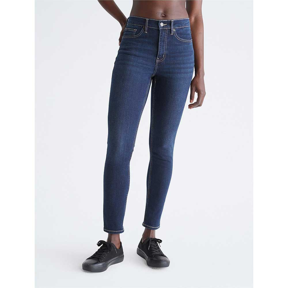 Quần Calvin Klein Skinny Fit High Rise Comfort Stretch Jeans - Blue, Size 29