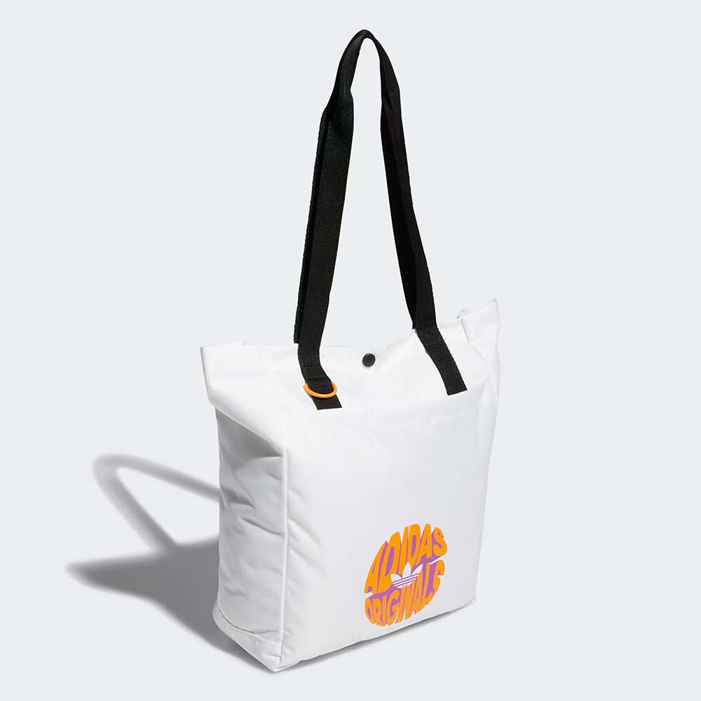 Adidas Originals Simple White & Orange Tote Bag