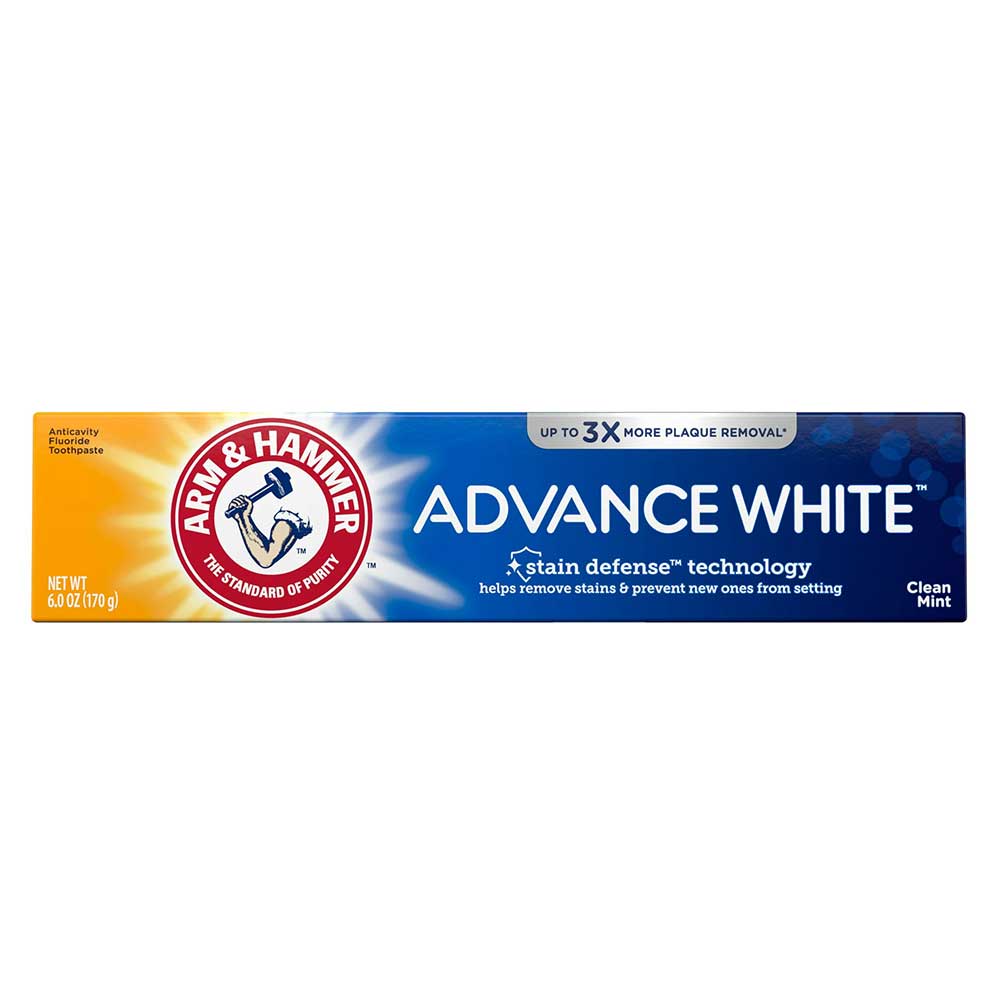 Kem đánh răng ARM & HAMMER Advanced White Clean Mint, 170g