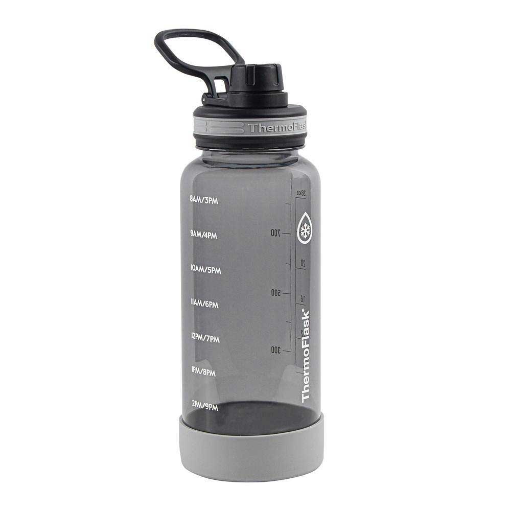 Bình nước ThermoFlask Motivational Water Bottle - Black, 950ml