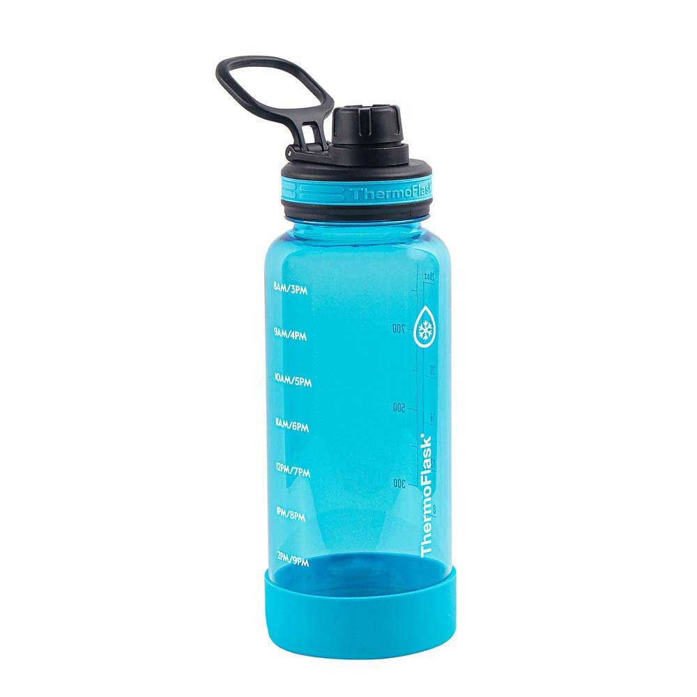 Bình nước ThermoFlask Motivational Water Bottle - Blue, 950ml