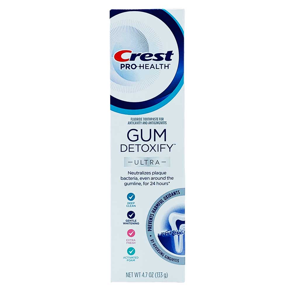Kem đánh răng Crest Pro Health Gum Detoxify Ultra, 133g