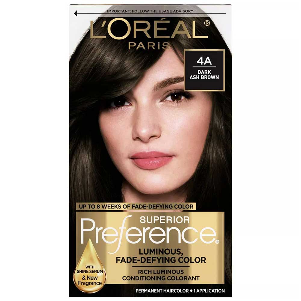 Thuốc nhuộm tóc L'Oréal Superior Preference, 4A,Dark Ash Brown