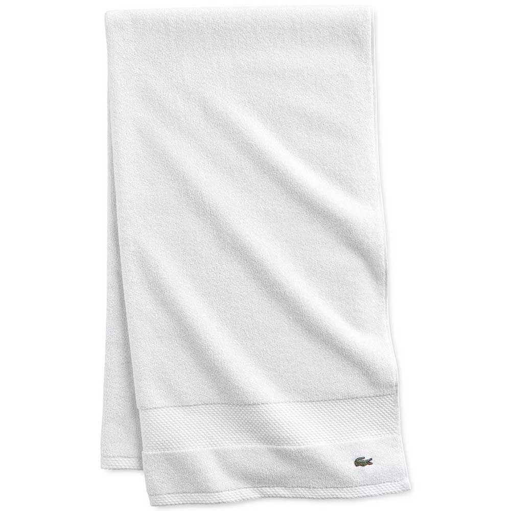 Khăn tắm Lacoste Heritage Anti-Microbial, White