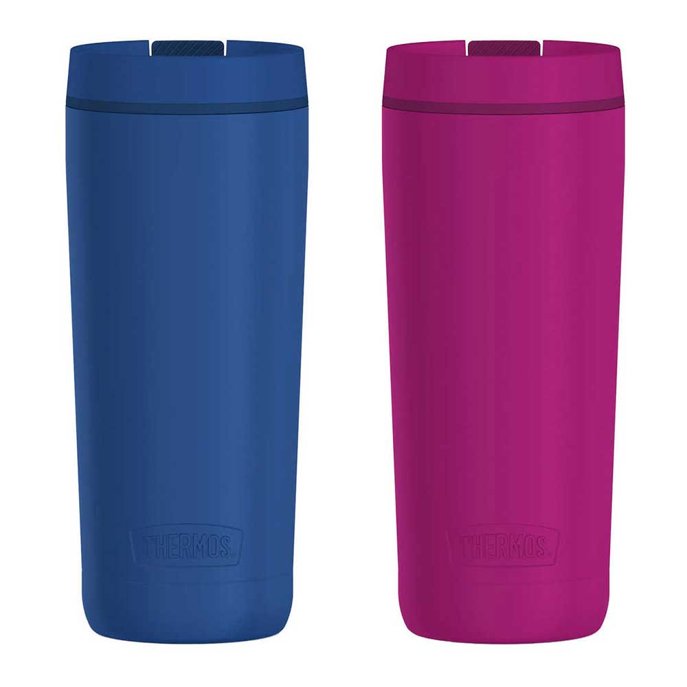 Set 2 ly giữ nhiệt Thermos Stainless Steel Travel Tumbler - Blue/Pink, 2 x 530ml