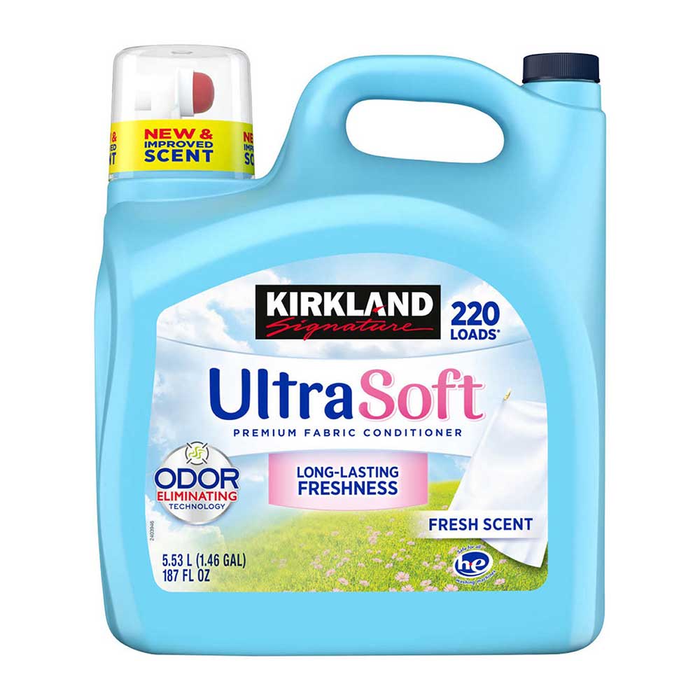 Nước xả vải Kirkland Signature Ultra Soft Liquid Fabric Softener - Fresh Scent, 5.53L