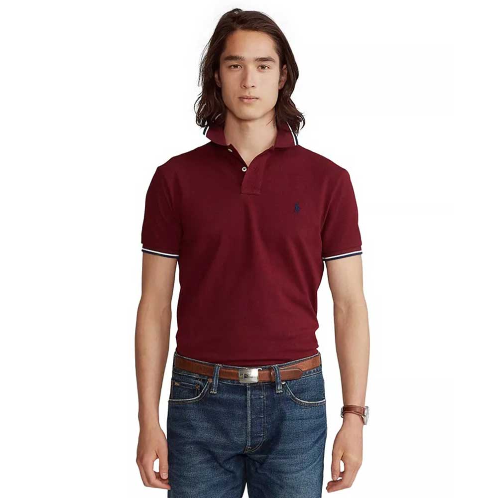 Áo Polo Ralph Lauren Classic Fit Mesh - Red, Size M