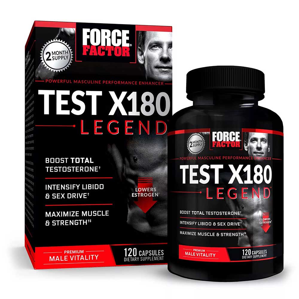 Force Factor Testosterone Booster Test X180 Legend, 120 viên