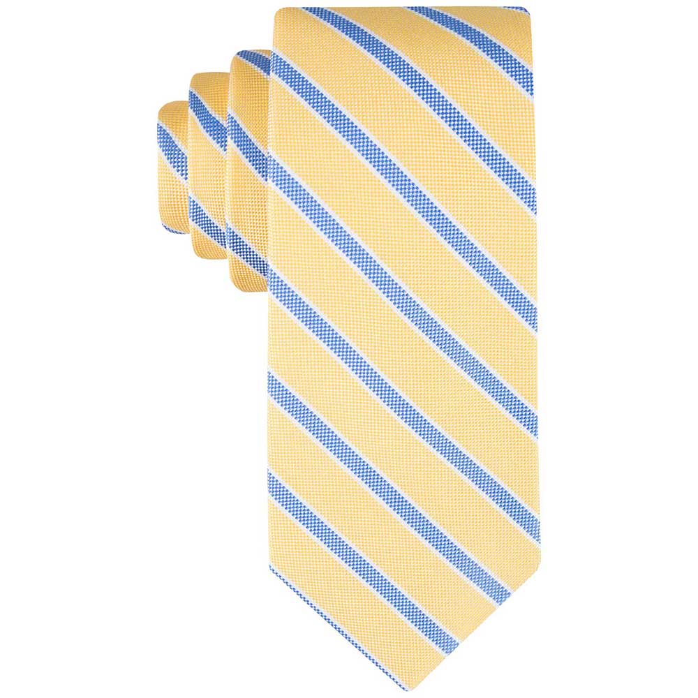 Cà vạt Tommy Hilfiger Men's Oxford Stripe, Yellow