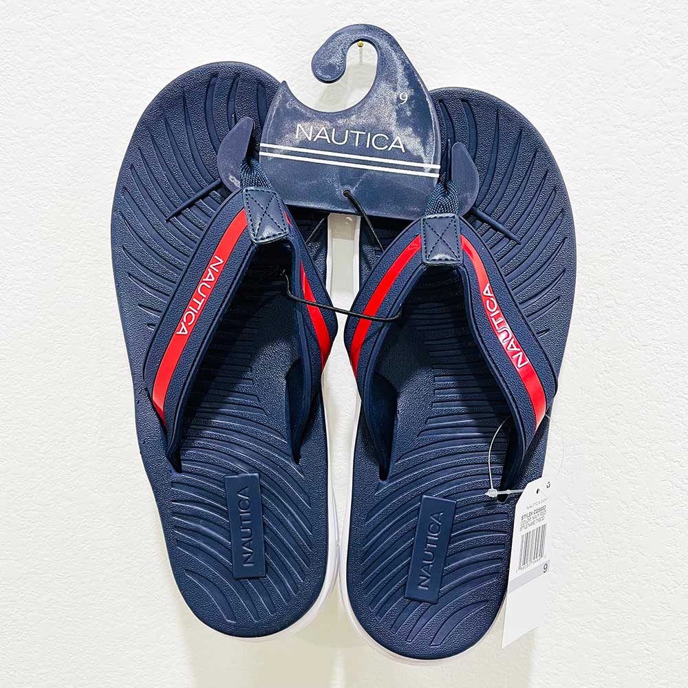 Dép Nautica Theod - Navy/Red, Size 9 ~ 42