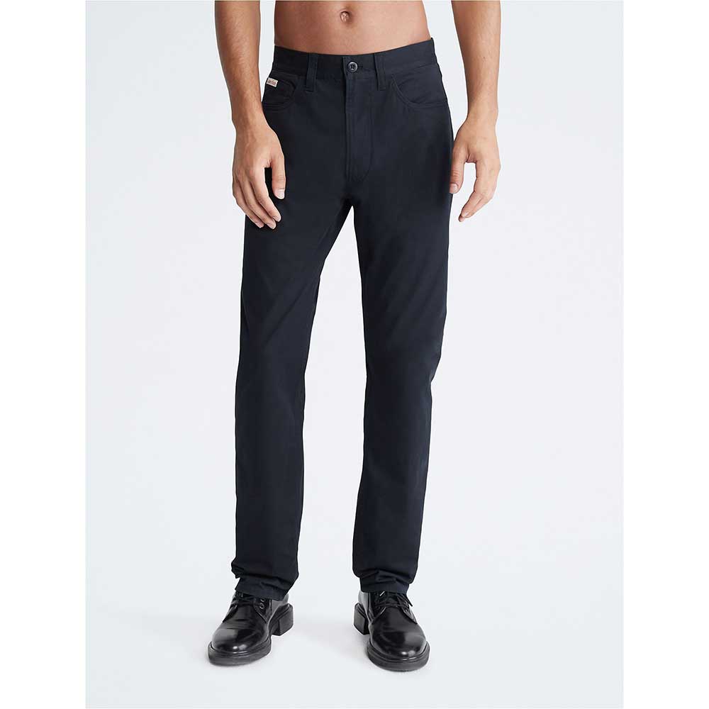 Quần Calvin Klein Signature 5-Pocket Chino Pants - Black, Size 34W/30L