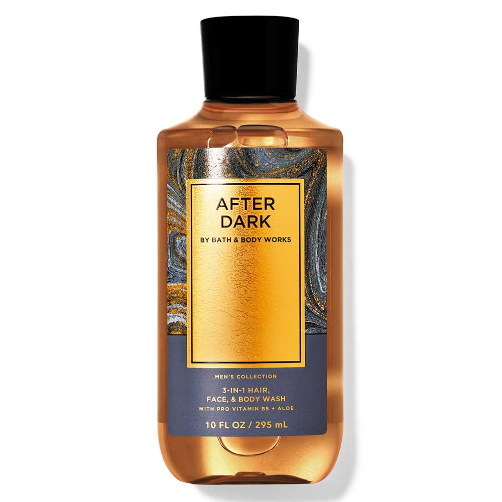 Gel tắm + gội + rửa mặt Bath & Body Works 3in1 Men's Collection - After Dark, 295ml
