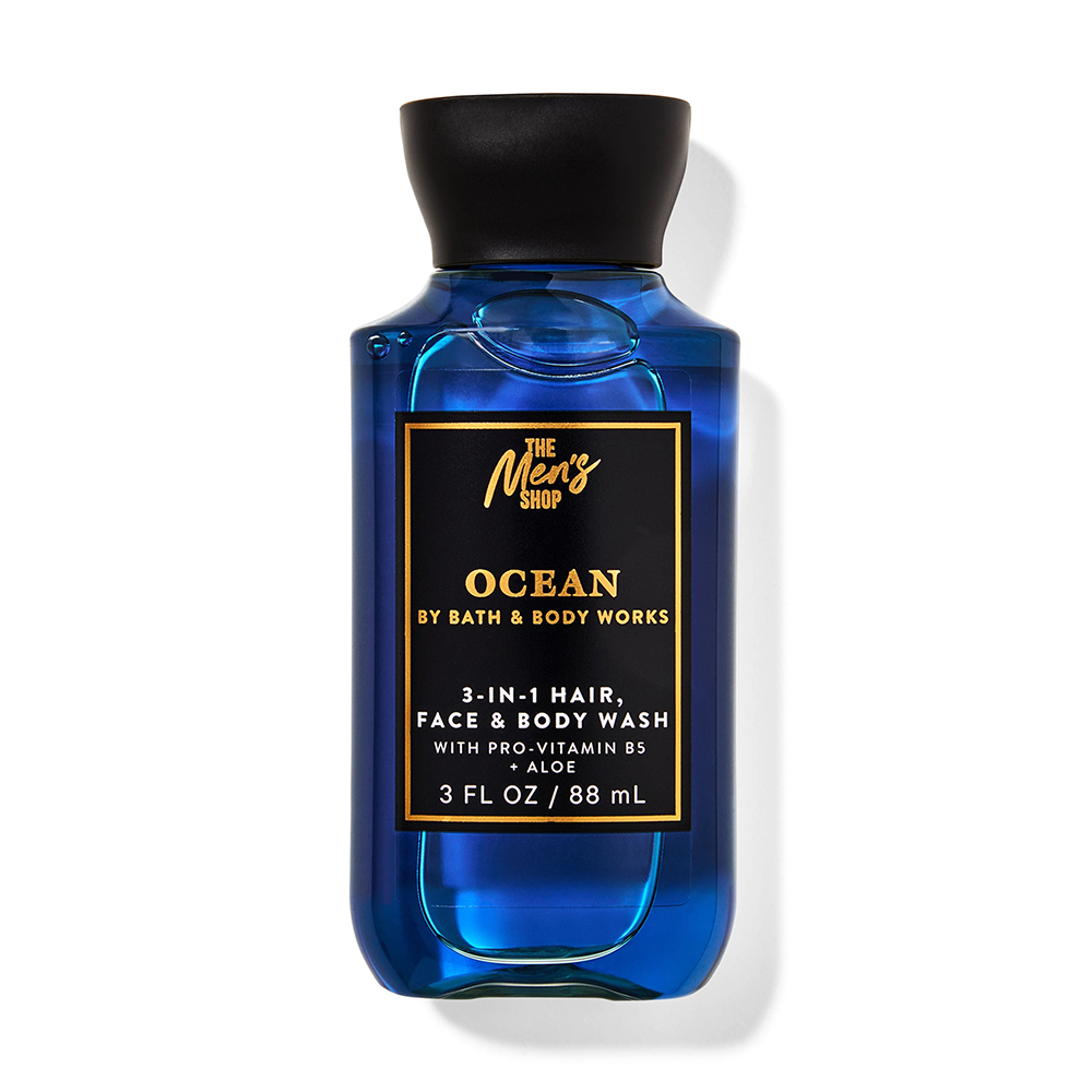 Gel tắm + gội + rửa mặt Bath & Body Works 3in1 Men's Collection - Ocean, 88ml