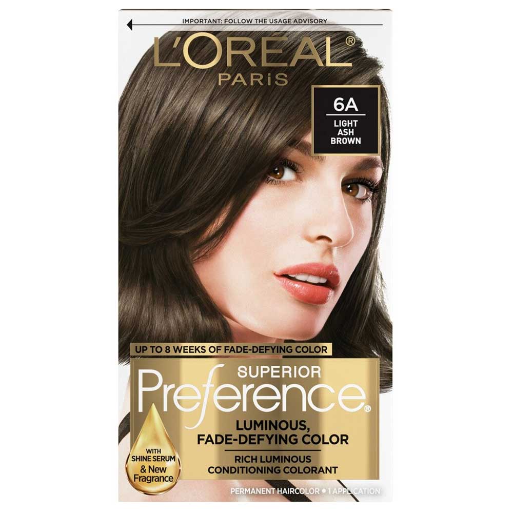 Thuốc nhuộm tóc L'Oréal Superior Preference, 6A Light Ash Brown
