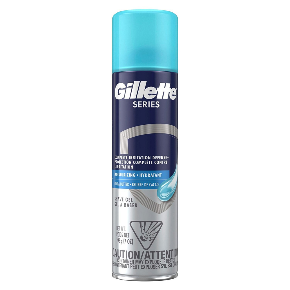 Gel cạo râu Gillette Series Moisturizing with Cocoa Butter, 198g
