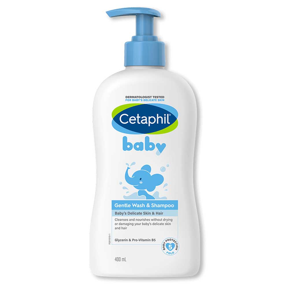 Tắm gội bé Cetaphil Baby Gentle Wash & Shampoo, 400ml