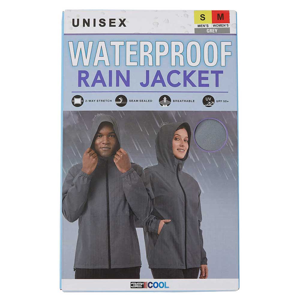 Áo khoác 32 Degrees Cool Unisex Rain Jacket - Grey, Size M/L