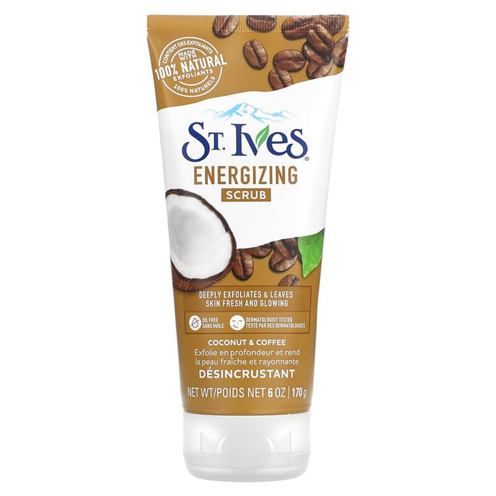 Rửa mặt St.Ives Energizing Coconut & Coffee Face Scrub, 170g
