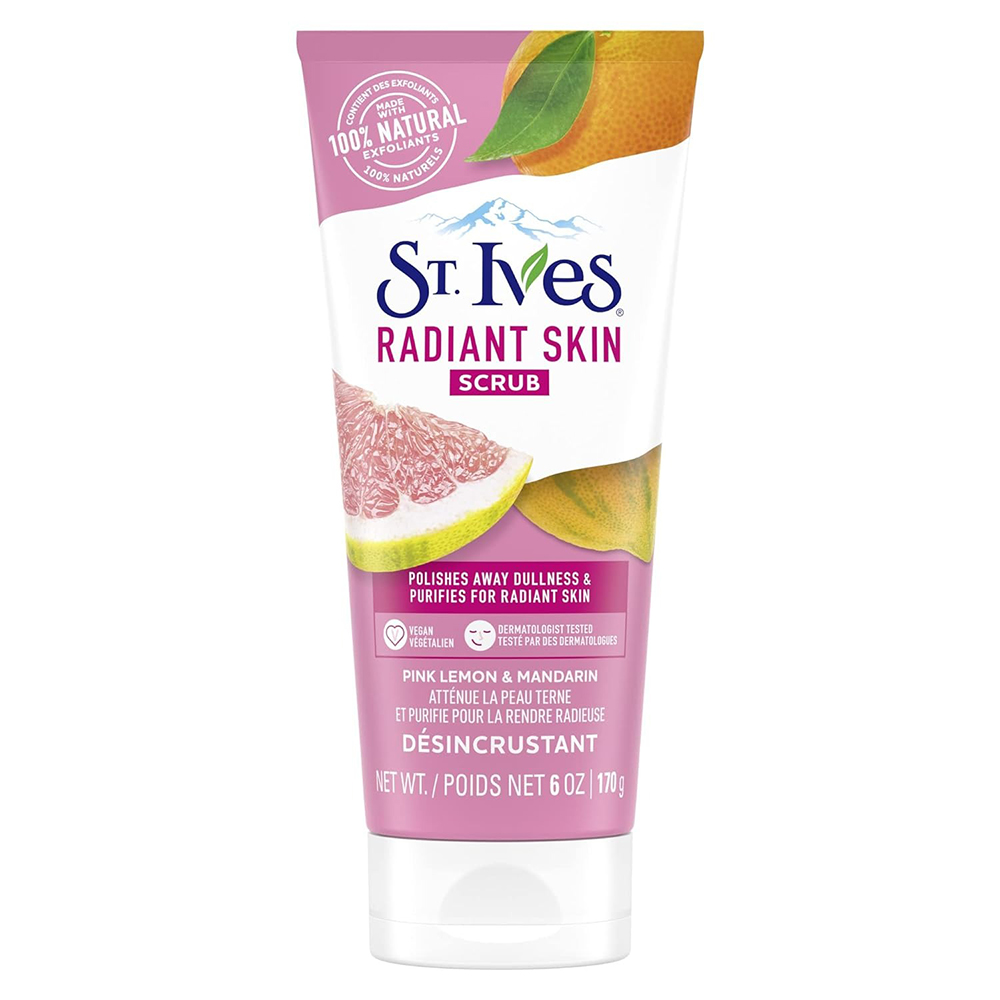 Rửa mặt St.Ives Radiant Skin Pink Lemon & Mandarin Face Scrub, 170g