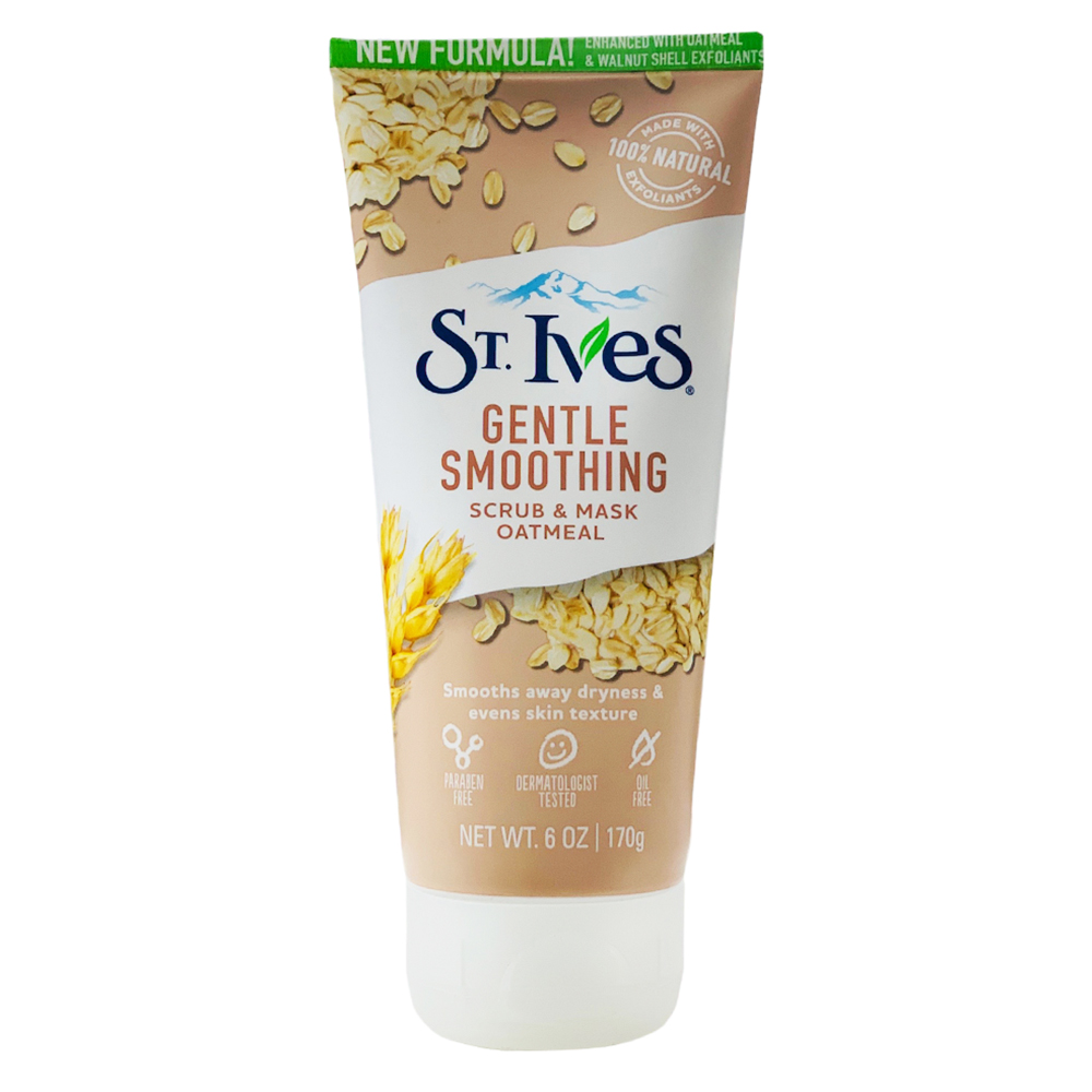 Rửa mặt St.Ives Gentle Smoothing Oatmeal Face Scrub & Mask, 170g
