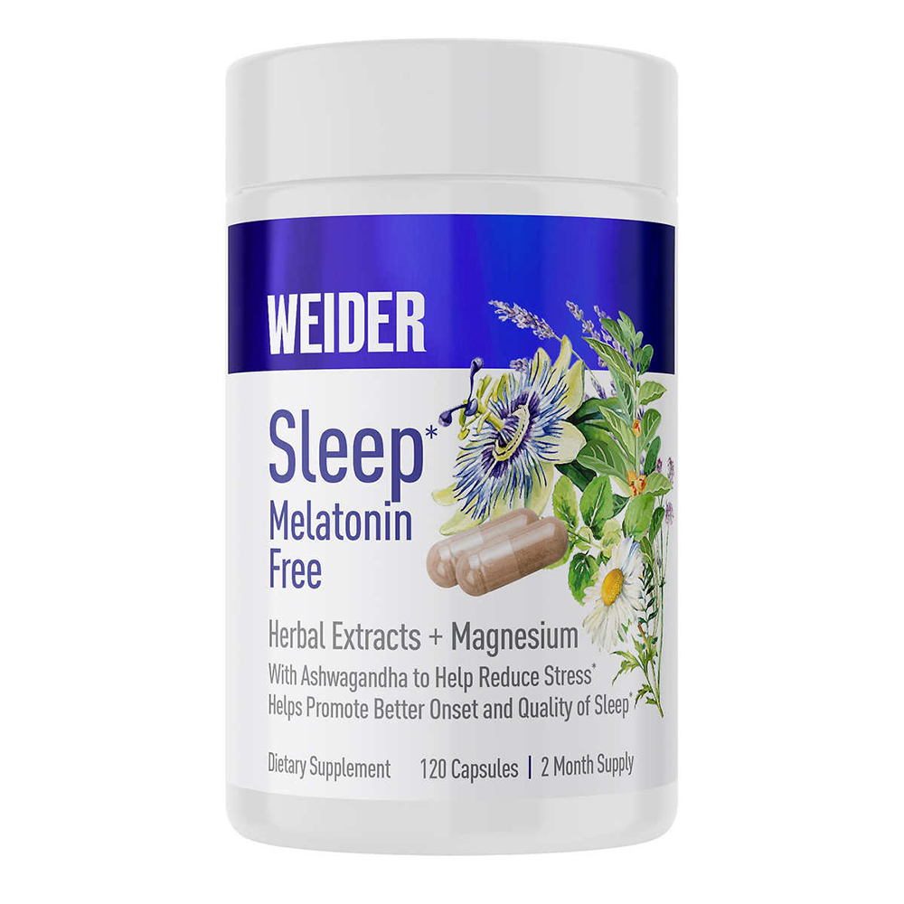 Viên uống Weider Sleep Melatonin Free, 120 viên