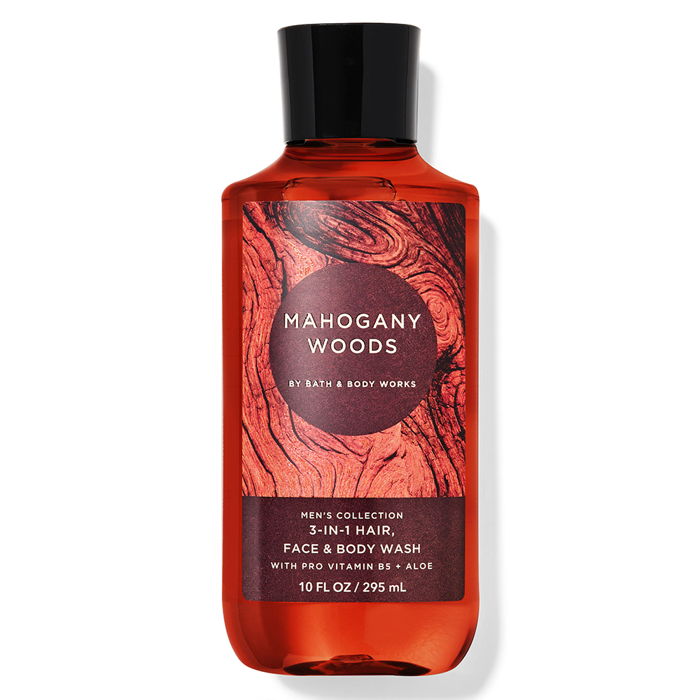 Gel tắm + gội + rửa mặt Bath & Body Works 3in1 Men's Collection - Mahogany Woods, 295ml
