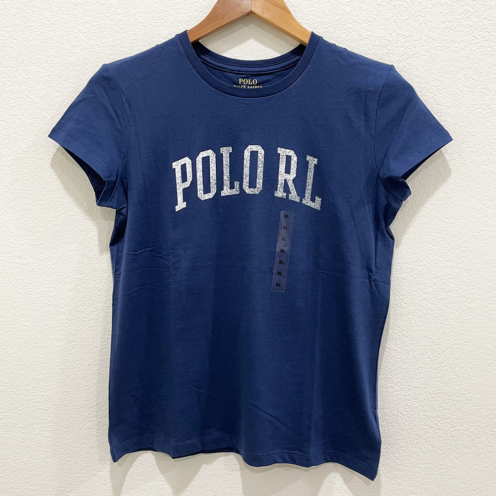 Áo Polo Ralph Lauren Logo-Print - Navy, Size XL (Girl)