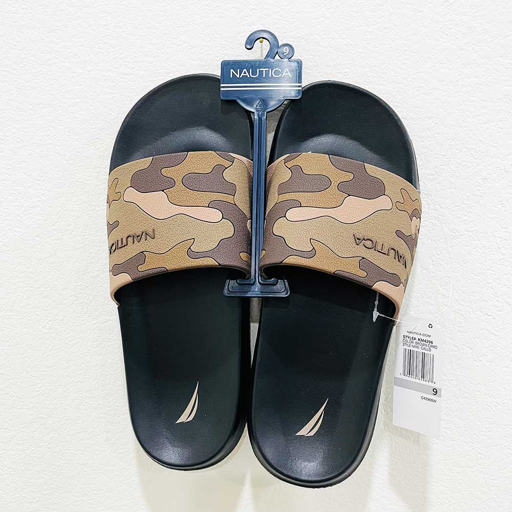 Dép Nautica Callo Slide Comfort - Brown Camo, Size 10 ~ 43