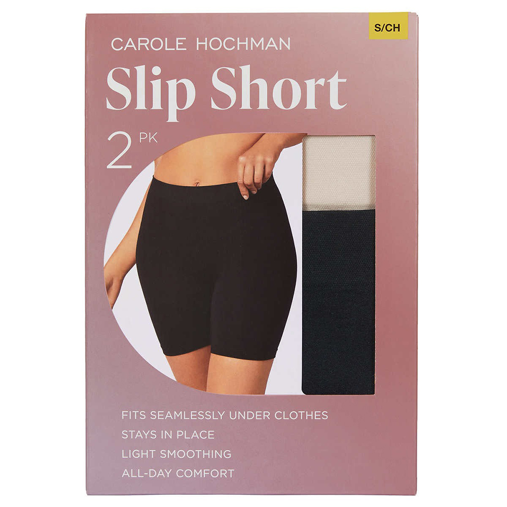 Set quần gen Carole Hochman Ladies' Slip Short - Black/WSPink, Size XL