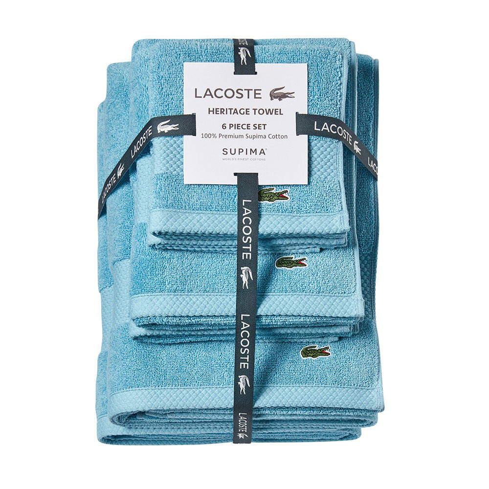Set khăn tắm Lacoste Heritage, Celestial