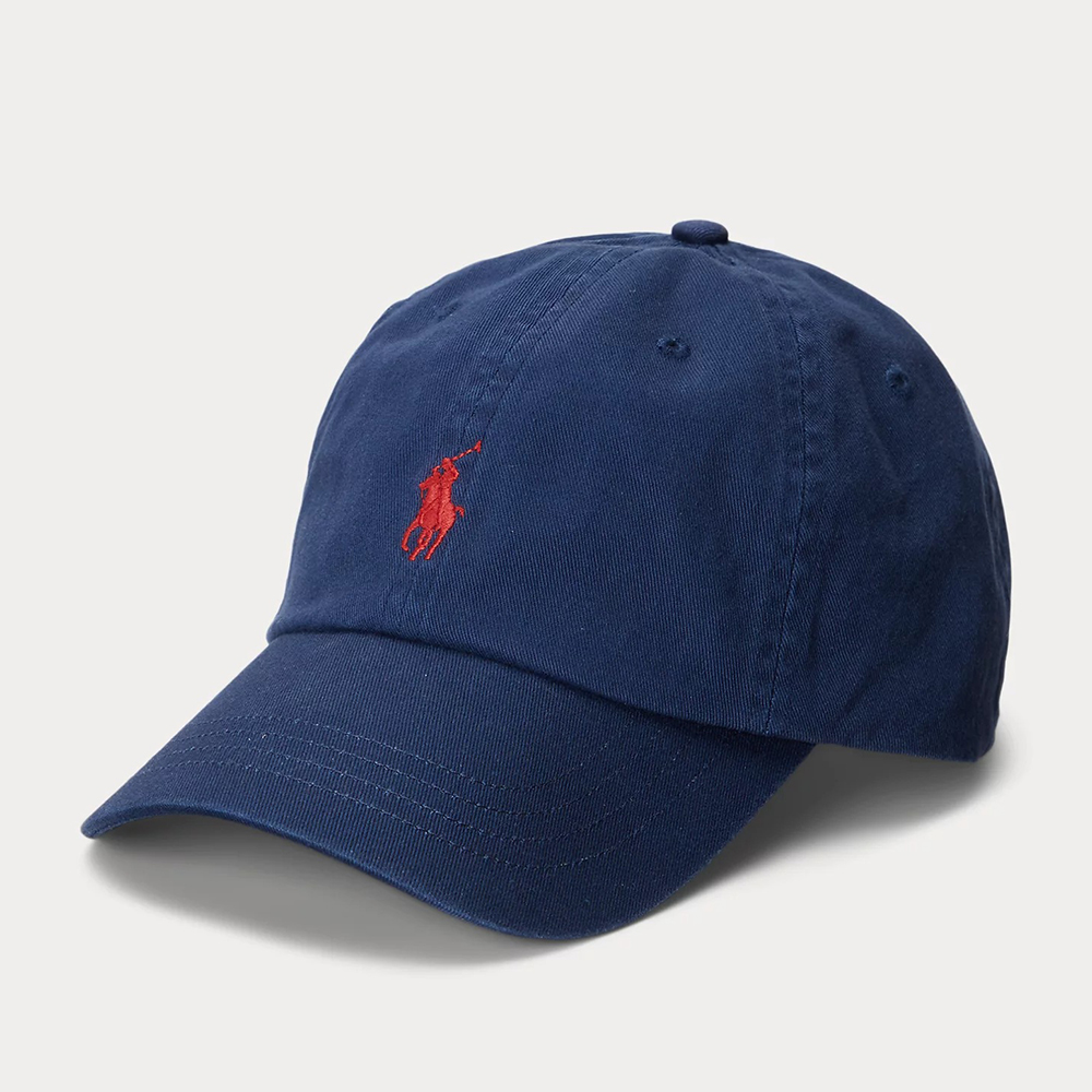 Mũ Polo Ralph Lauren Cotton Chino Ball Cap, Navy/Red