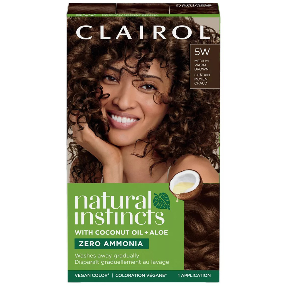 Thuốc nhuộm tóc Clairol Natural Instincts, 5W Medium Warm Brown
