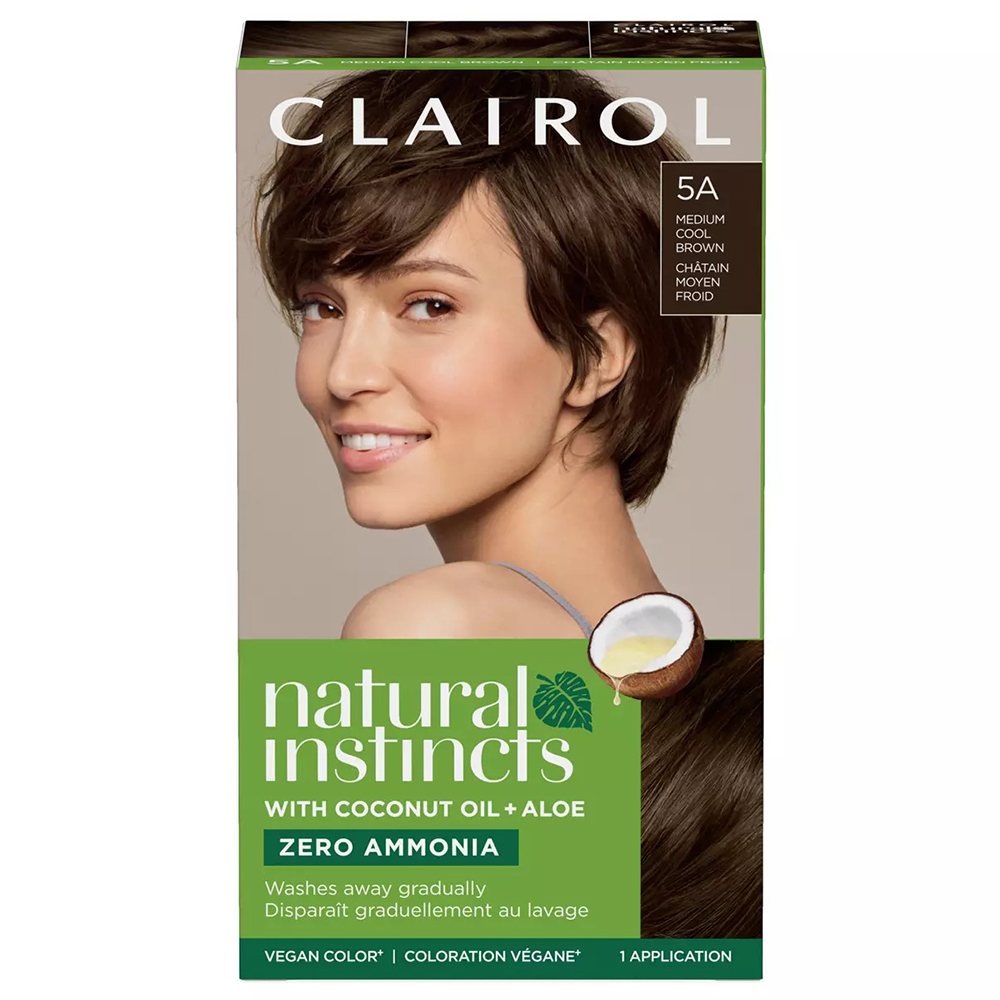 Thuốc nhuộm tóc Clairol Natural Instincts, 5A Medium Cool Brown