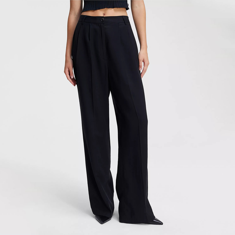 Quần Calvin Klein Soft Twill Relaxed Pant - Black Beauty, Size 28