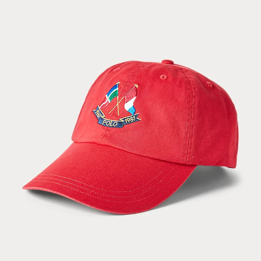 Mũ Polo Ralph Lauren Crest Twill Long-Ball Cap, Red
