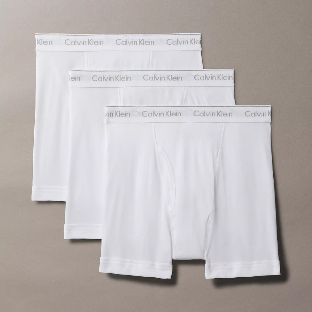 Set 3 quần Calvin Klein Cotton Classics Boxer Brief - White, Size S