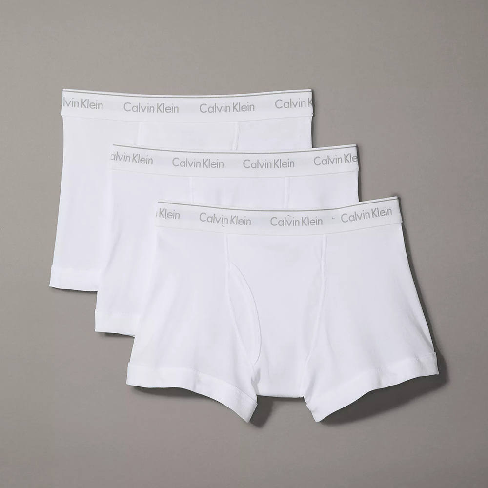 Set 3 quần Calvin Klein Cotton Classics Trunk - White, Size S