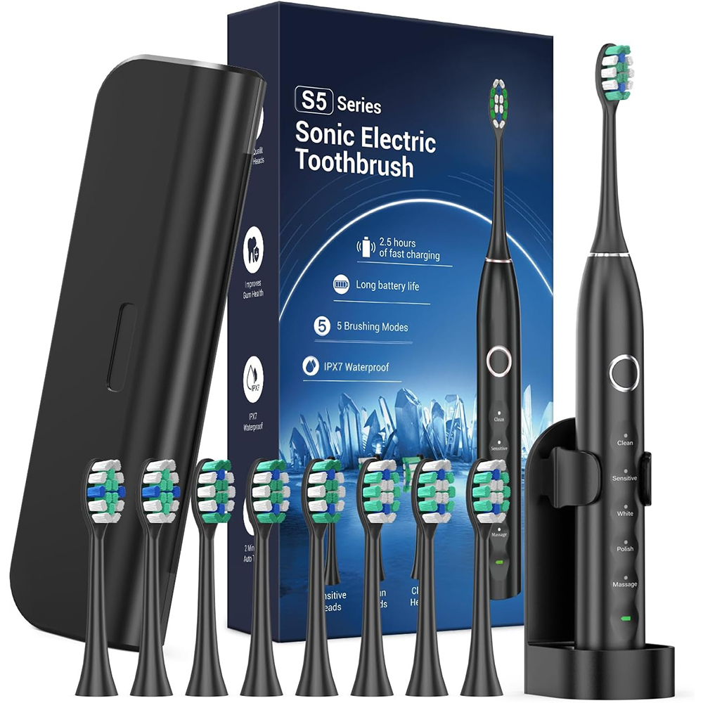 Bàn chải máy Sonic Electric S5 Series, Black