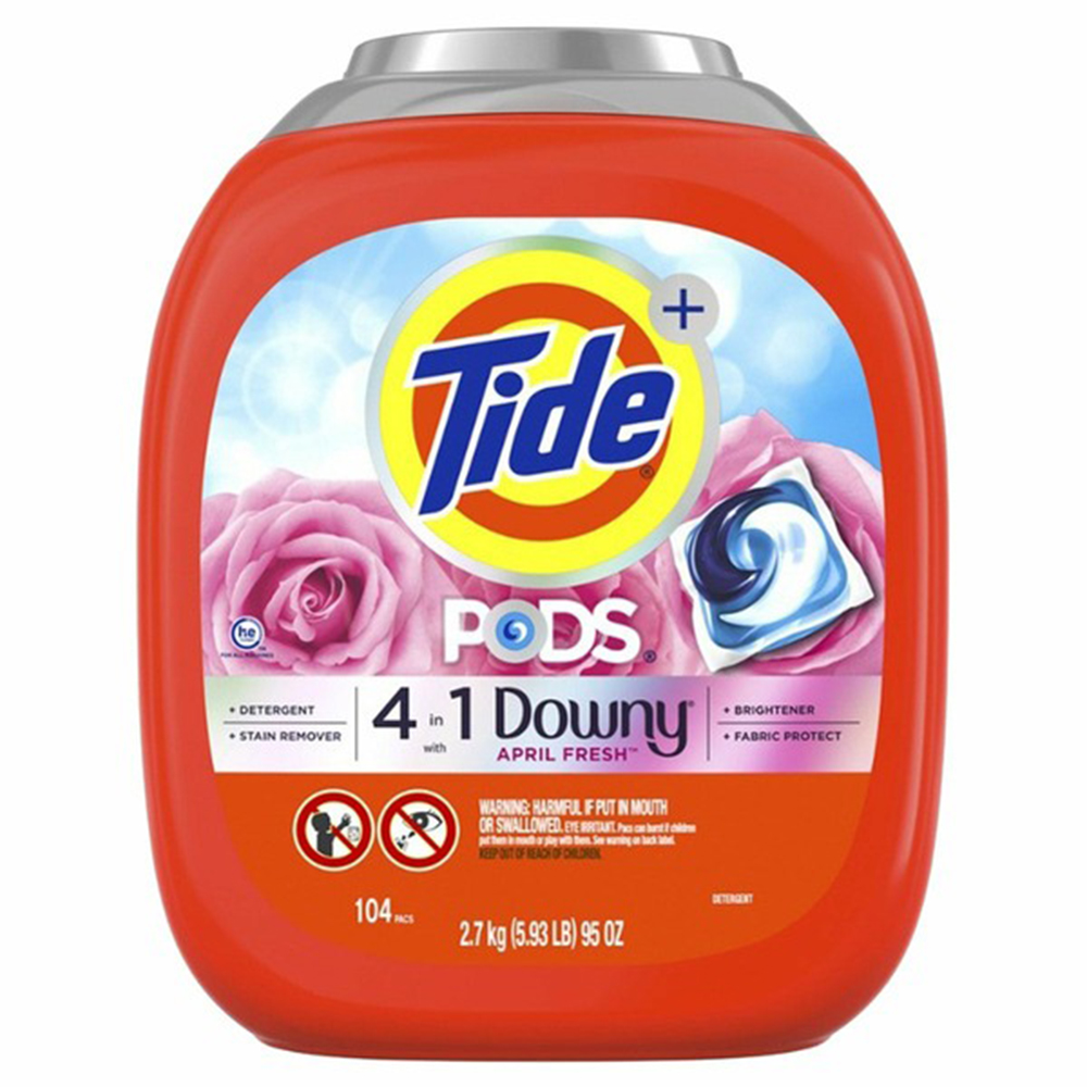 Viên giặt Tide Pods with Downy April Fresh 4in1, 104 viên