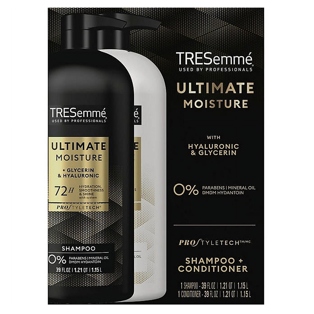 Dầu gội + xả TRESemmé Ultimate Moisture, 2 x 1.15L