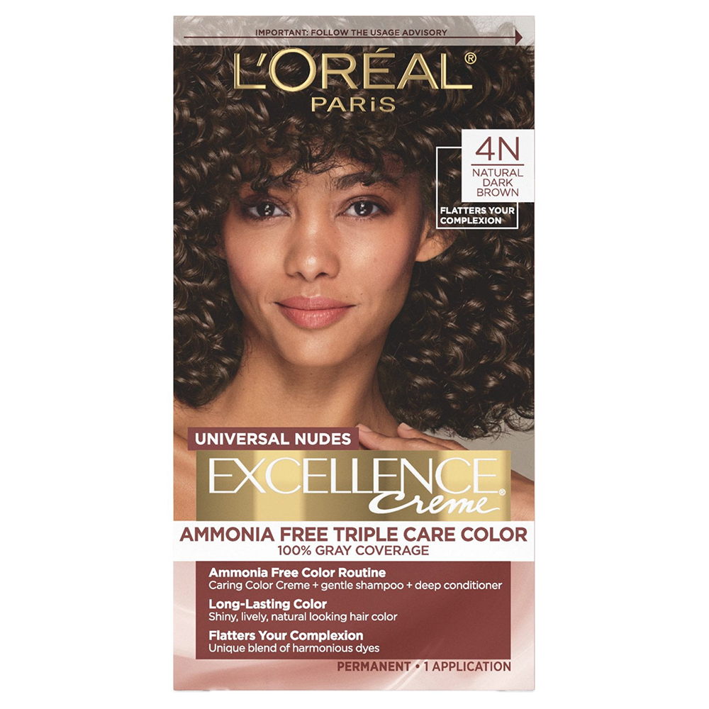 Thuốc nhuộm tóc L'Oreal Paris Excellence Universal Nudes, 4N Natural Dark Brown