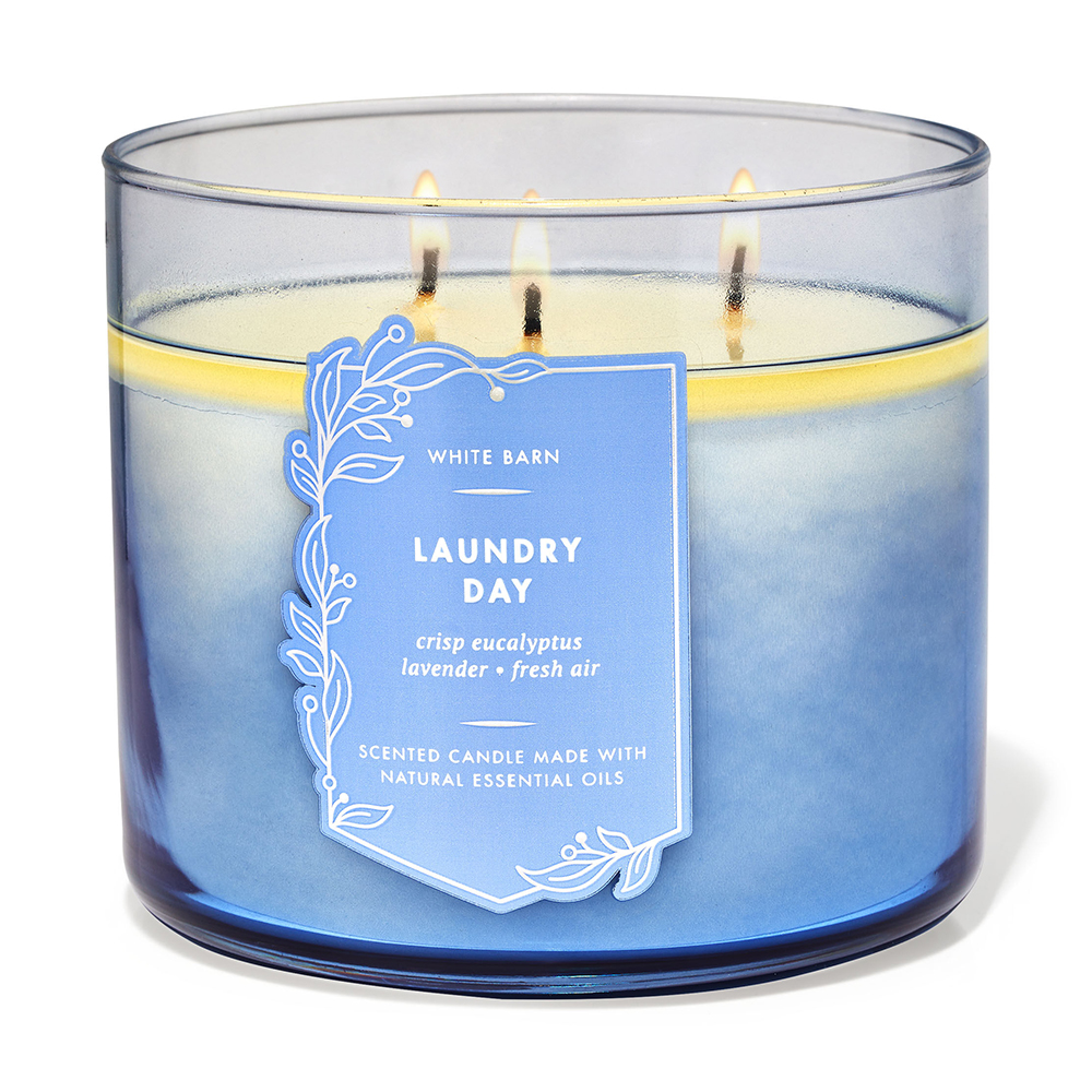 Nến thơm Bath & Body Works White Barn Laundry Day, 411g