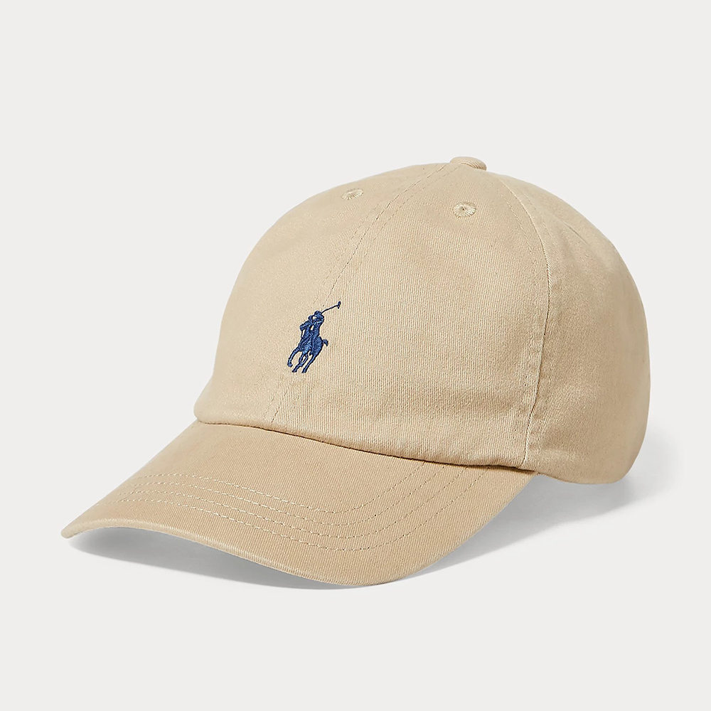 Mũ Polo Ralph Lauren Cotton Chino Ball Cap 8-20, Khaki/Navy