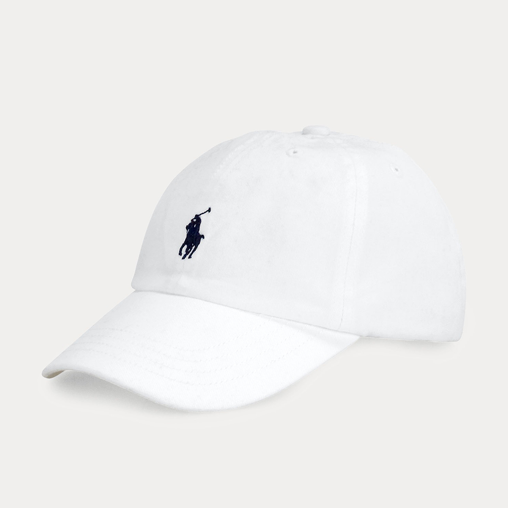 Mũ Polo Ralph Lauren Cotton Chino Ball Cap 8-20, White