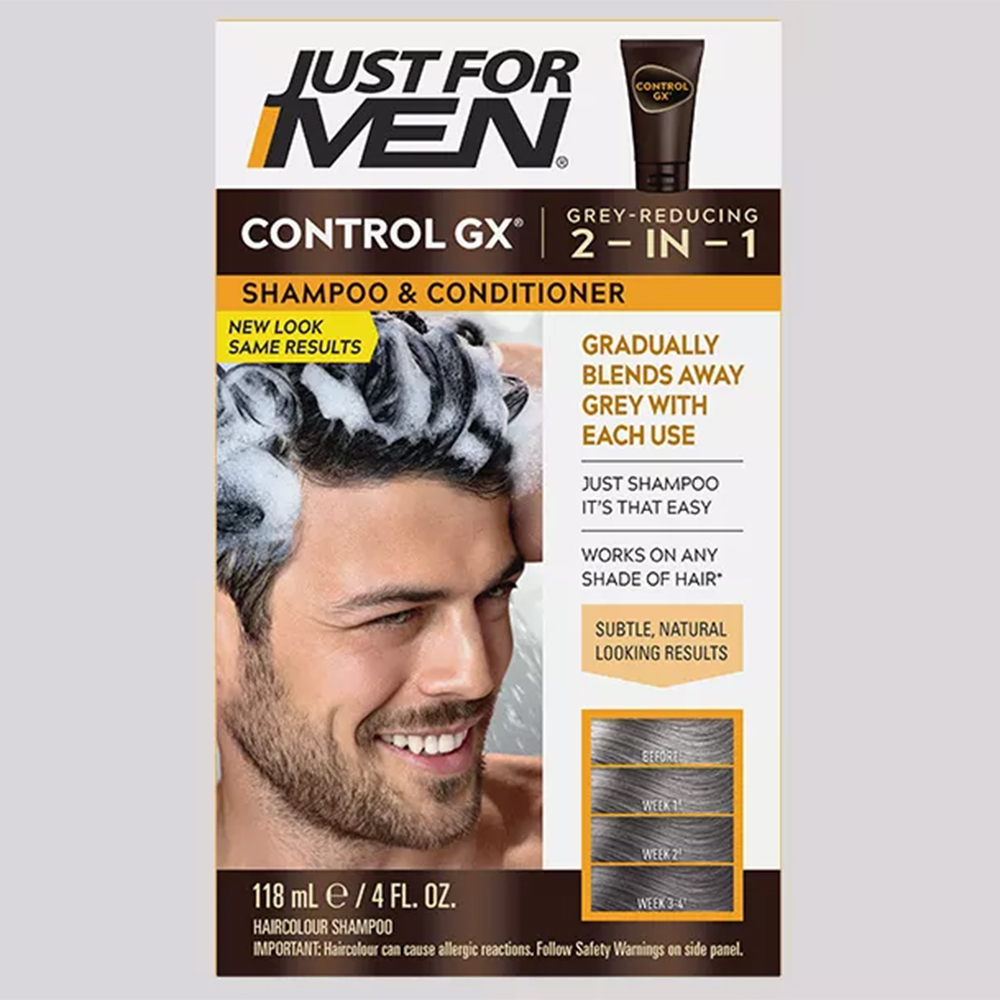 Dầu gội & xả phủ bạc Just For Men Control GX® 2in1 Shampoo & Conditioner