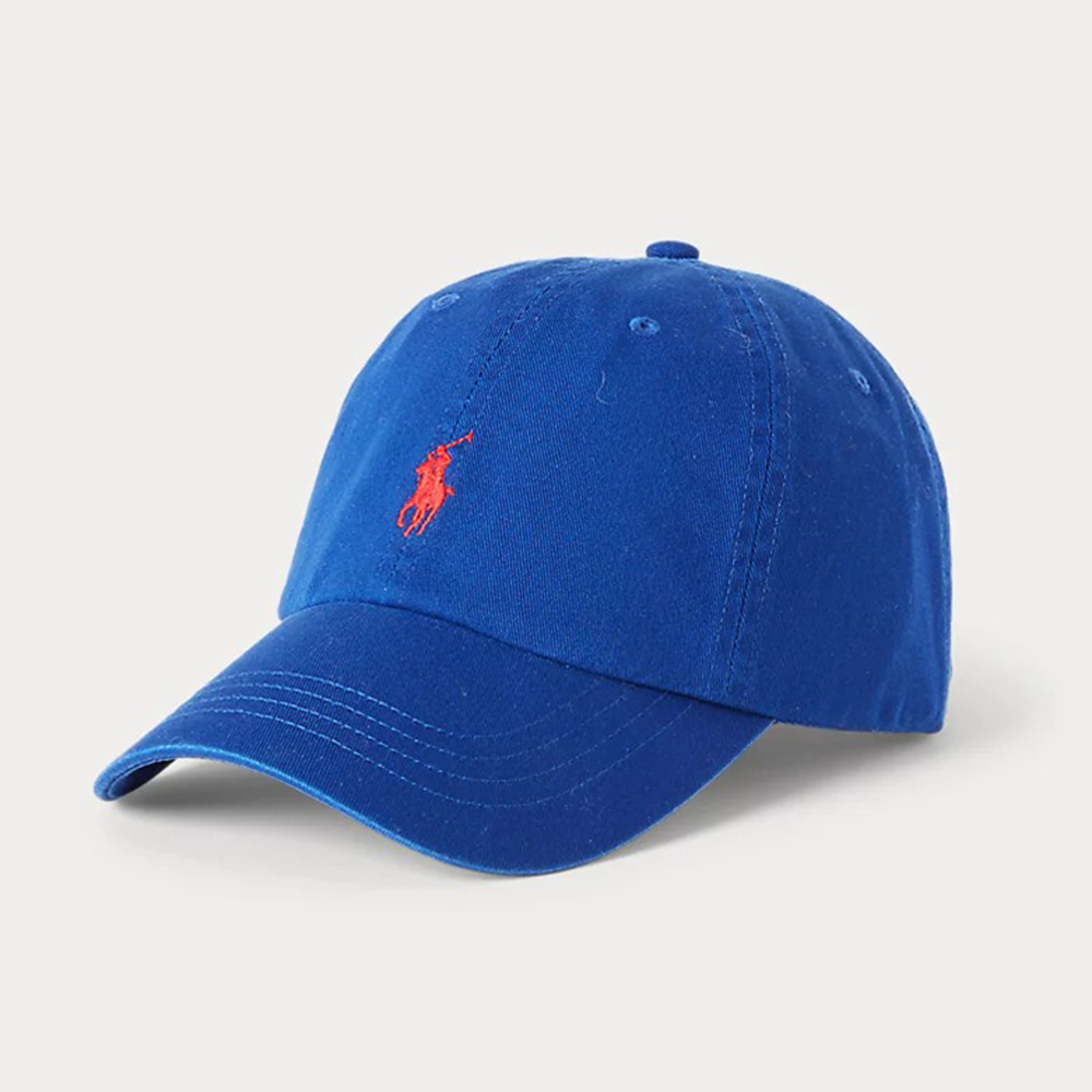 Mũ Polo Ralph Lauren Cotton Chino Ball Cap, Blue/Red