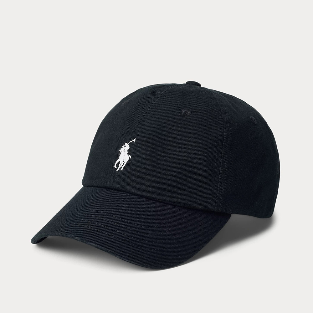 Mũ Polo Ralph Lauren Cotton Chino Ball Cap, Black/White