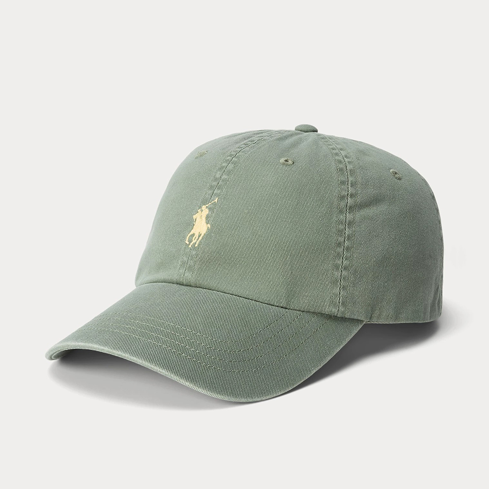 Mũ Polo Ralph Lauren Cotton Chino Ball Cap, Green/Yellow