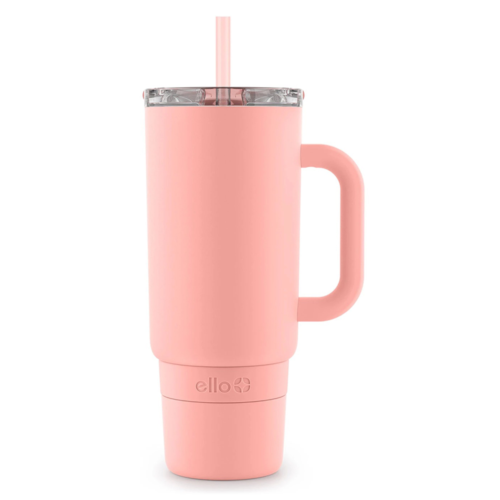 Ly giữ nhiệt Ello Port Stainless Steel Tumbler with Handle - Peach, 1.183L