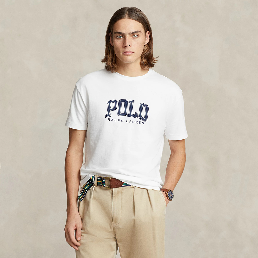 Áo Polo Ralph Lauren Classic Fit Logo Jersey - White, Size M